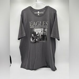 Eagles North American Tour 2018 Concert T Shirt 2XL Gray Band Tee